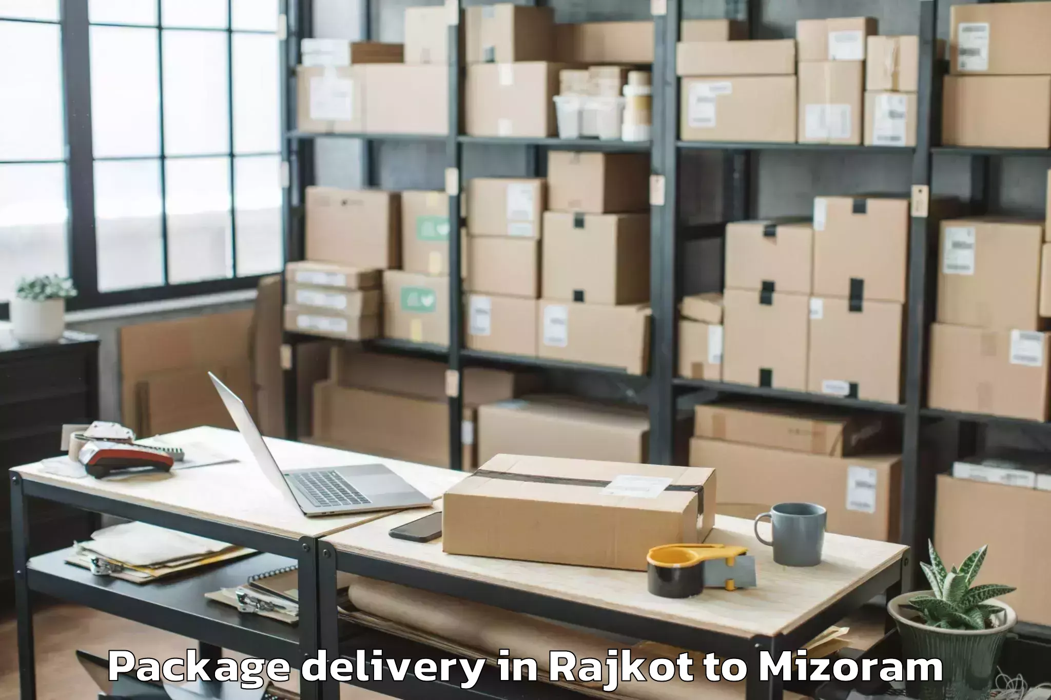 Expert Rajkot to Mizoram University Aizawl Package Delivery